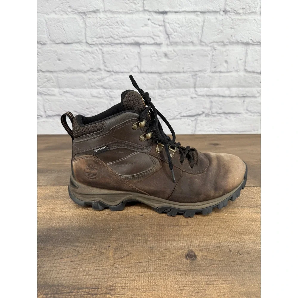 Timberland Mens Waterproof Hiking Boots Brown Leather Size 10 Gorpcore Outdoors